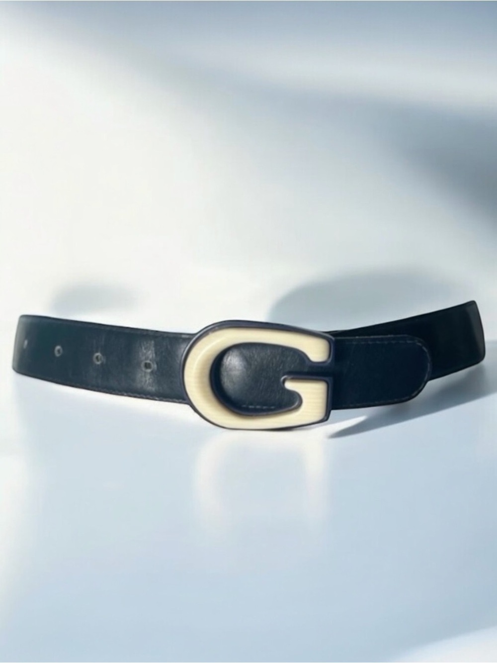 VTG GUCCI BLUE LEATHER BELT 70•30